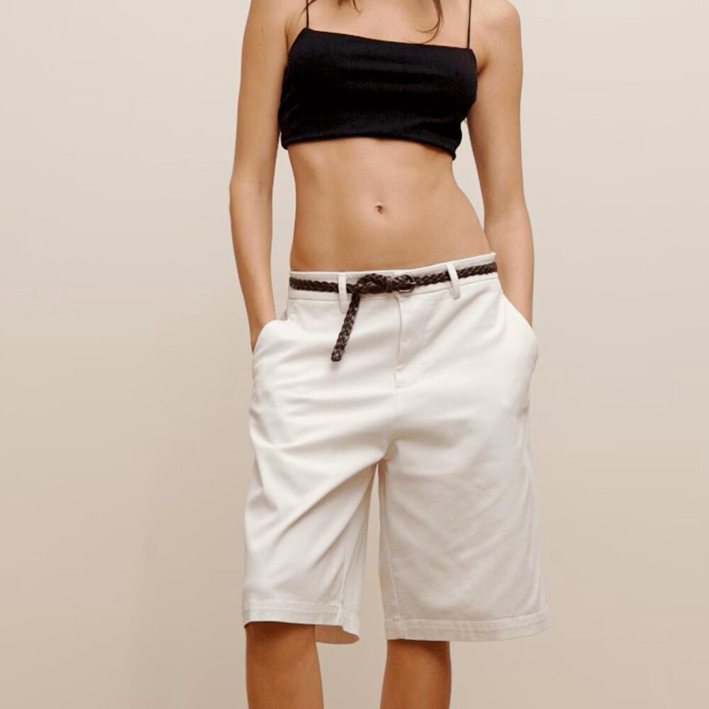 Banana Republic Cream Bermuda Shorts